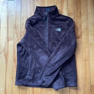 Vintage The North Face Fuzzy Brown Zip up coat